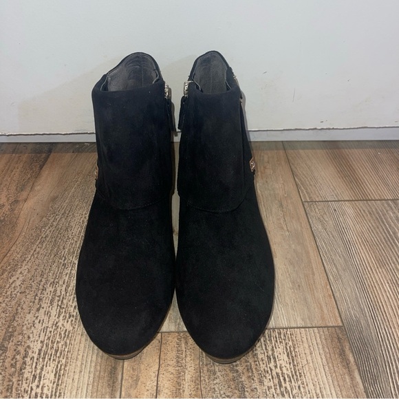 Dr. Scholl's Women's Wedge Create Ankle Boot Booties Black Suede Size 10 EUC - Picture 2 of 6